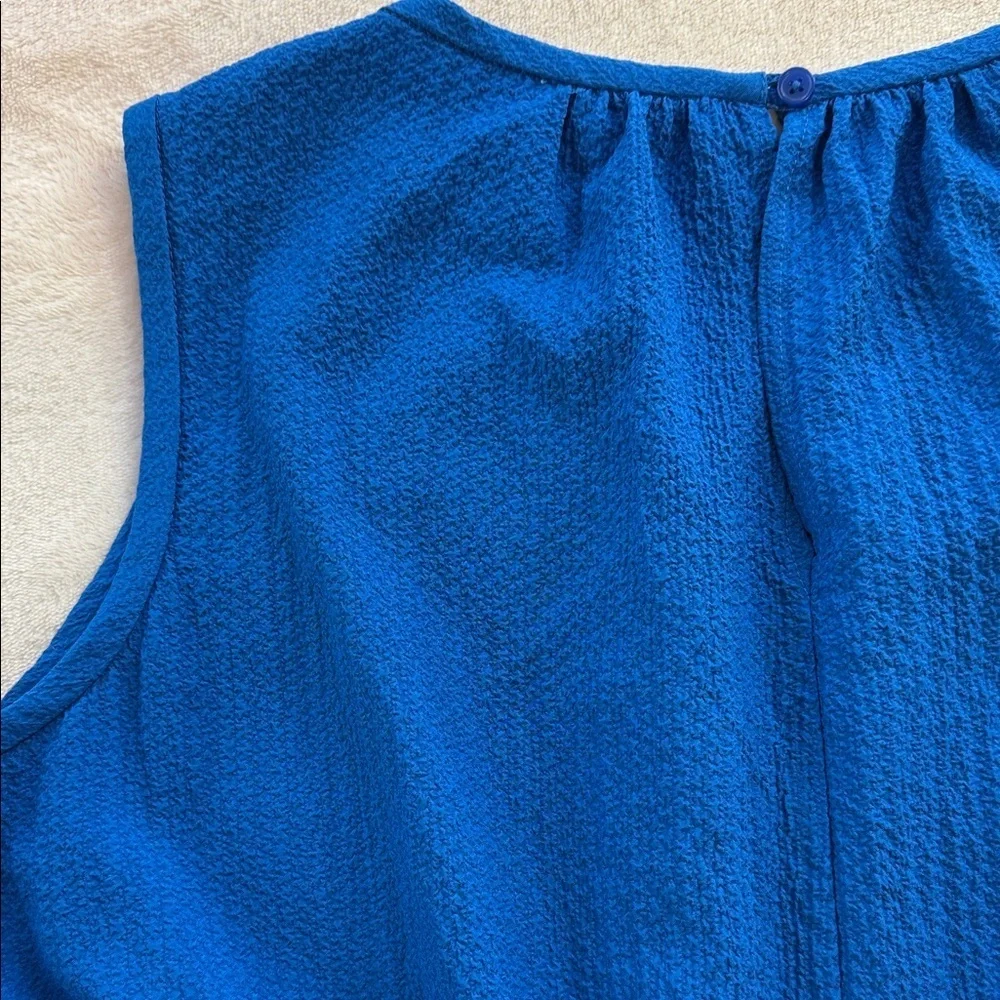 Calvin Klein Sleeveless Tiered Dress in Capri Blue Size 16
